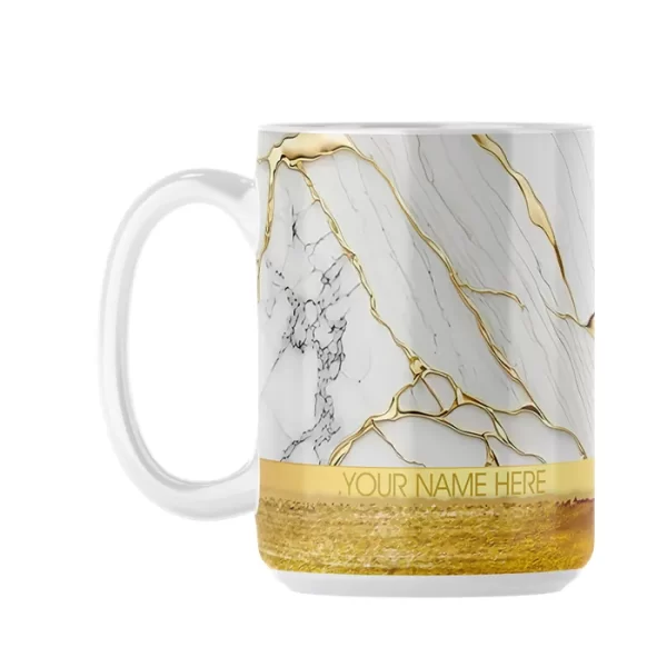 15oz-Mug-White-Marble-Series-4-600x600 Gold Marble Set | 15oz Ceramic Mug - Image 1