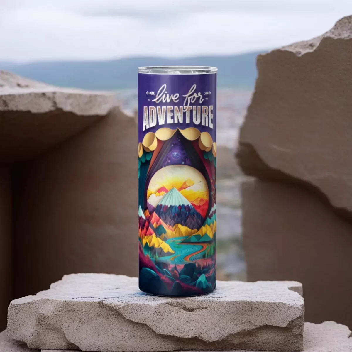 Live for Adventure | 20oz Skinny Tumbler - Image 4