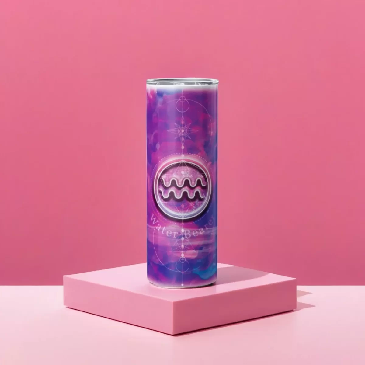 Zodiac Signs - Purple Series | 20oz Skinny Tumbler - Image 4