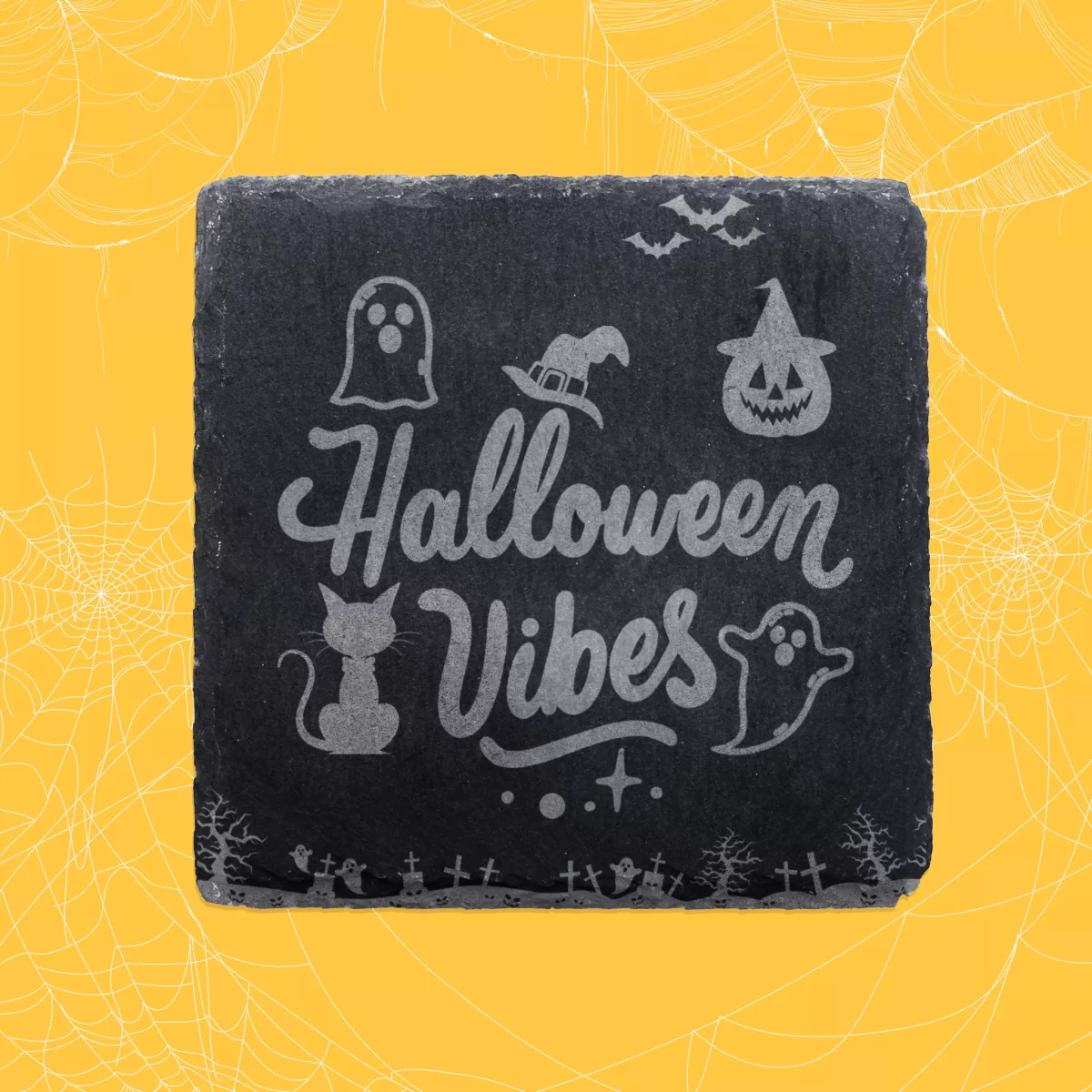 Halloween Funny Sayings | Slate Coaster Set - Image 4