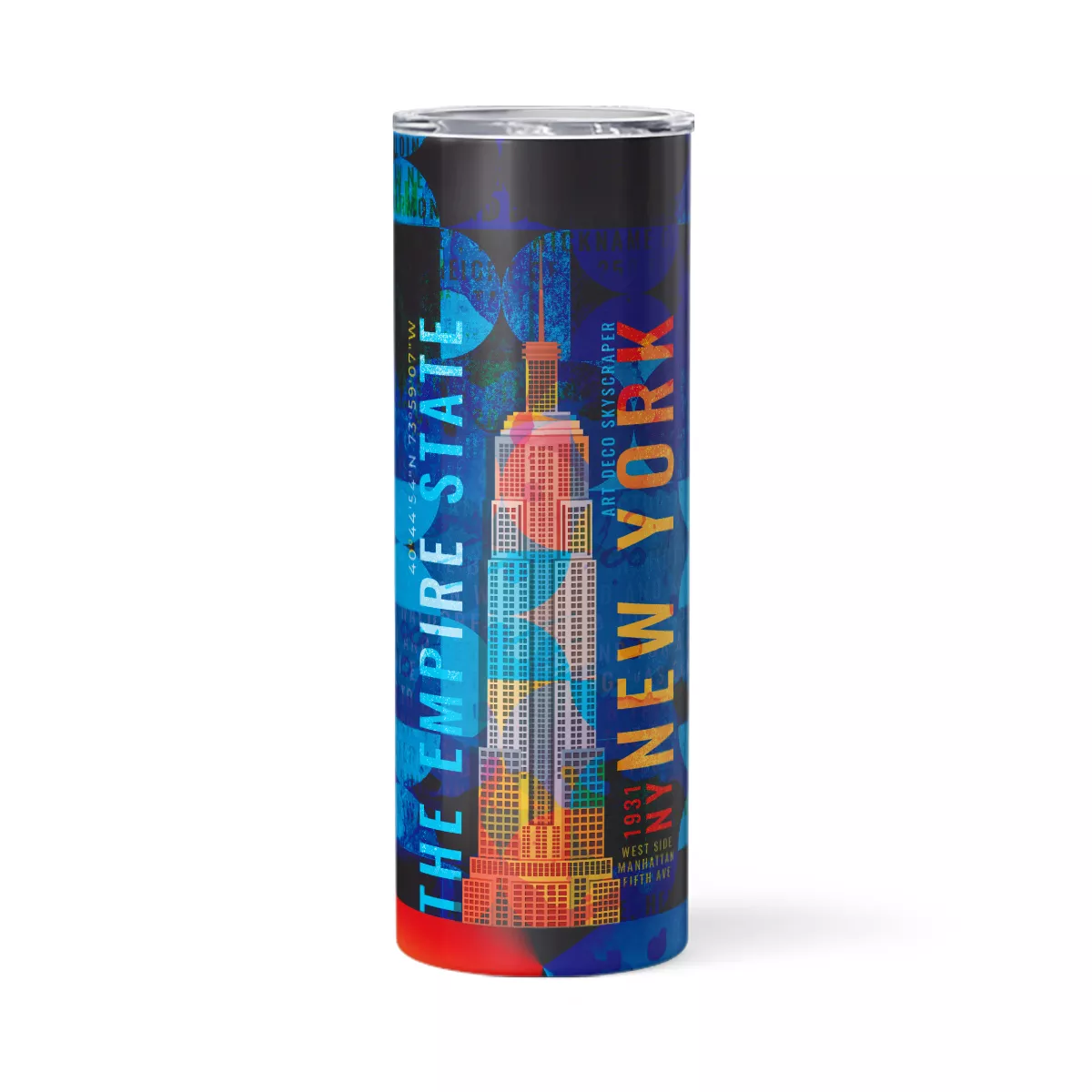 Landmarks-Statue-of-Liberty-3 The Empire State - Landmark Series | 20oz Skinny Tumbler - Image 1