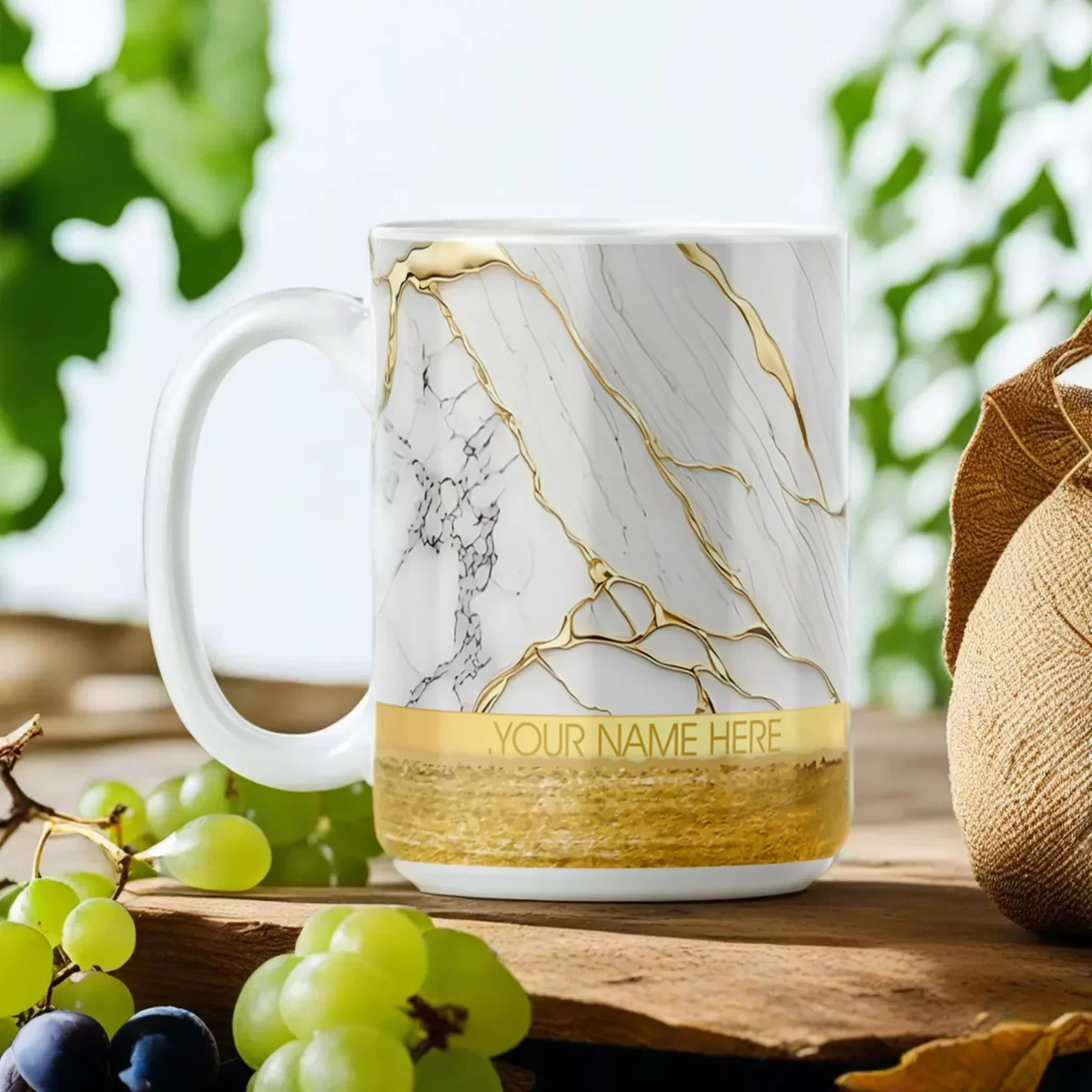 Gold Marble Set | 15oz Ceramic Mug - Image 2