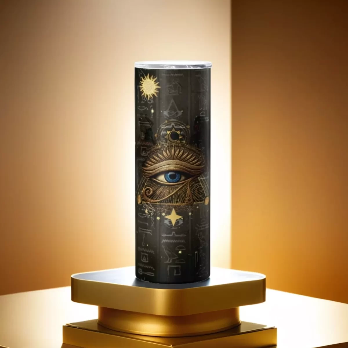 The Eye of Ra - Egyptian Mythology | 20oz Skinny Tumbler - Image 4