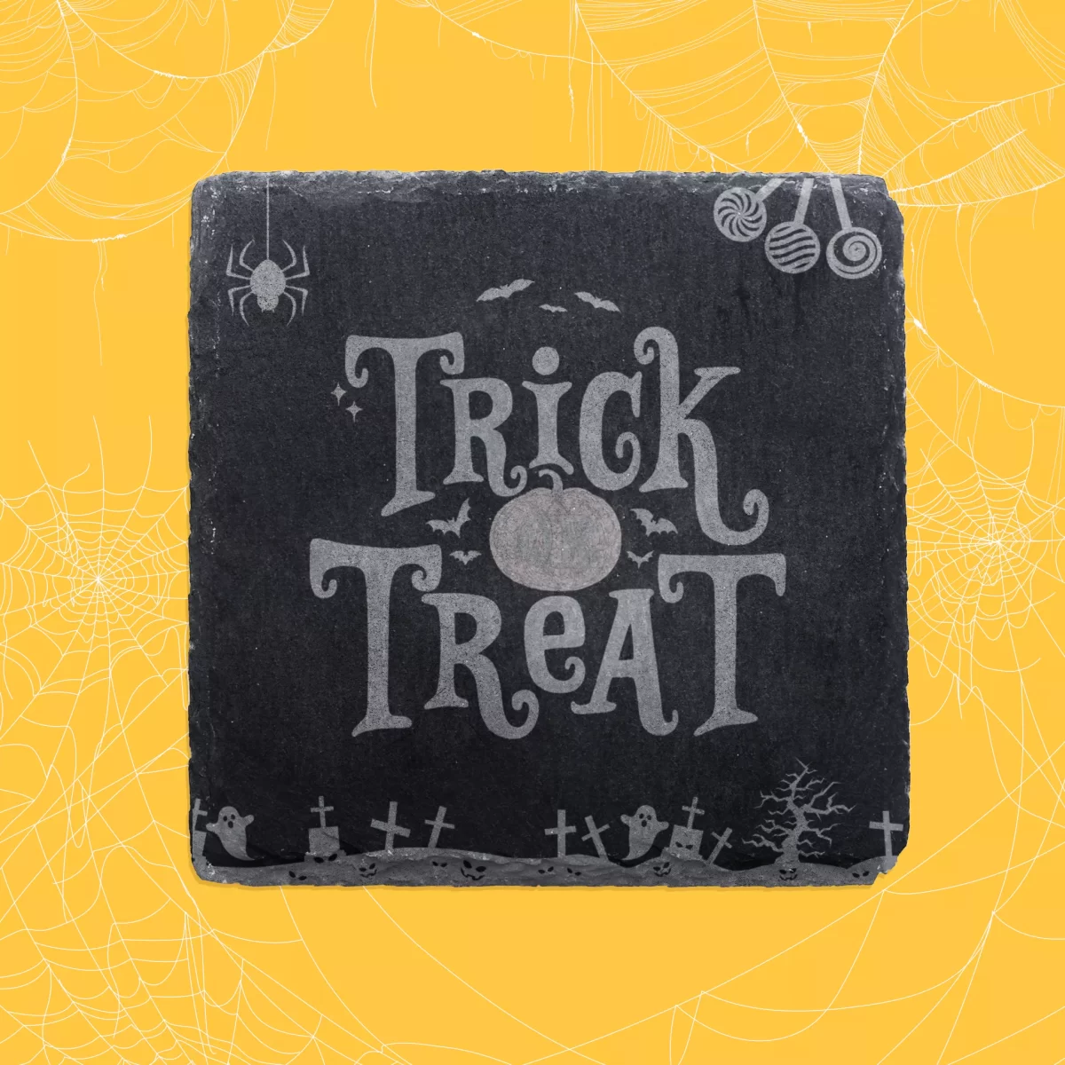 Halloween Funny Sayings | Slate Coaster Set - Image 2