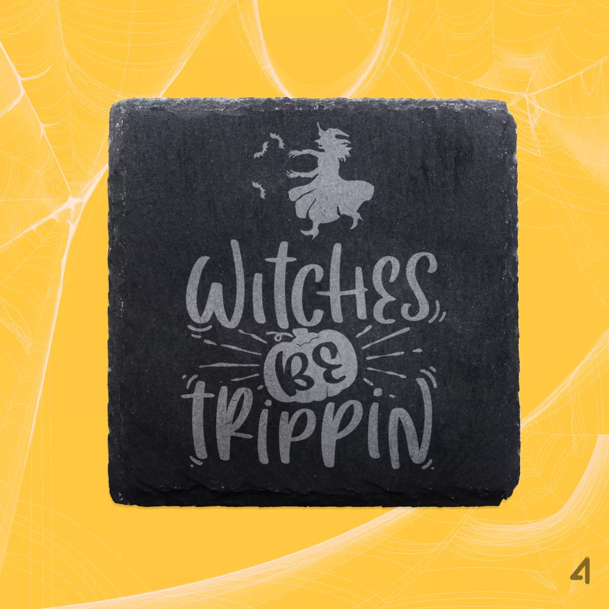 Halloween Witch Funny Sayings | Slate Coaster Set - Image 5