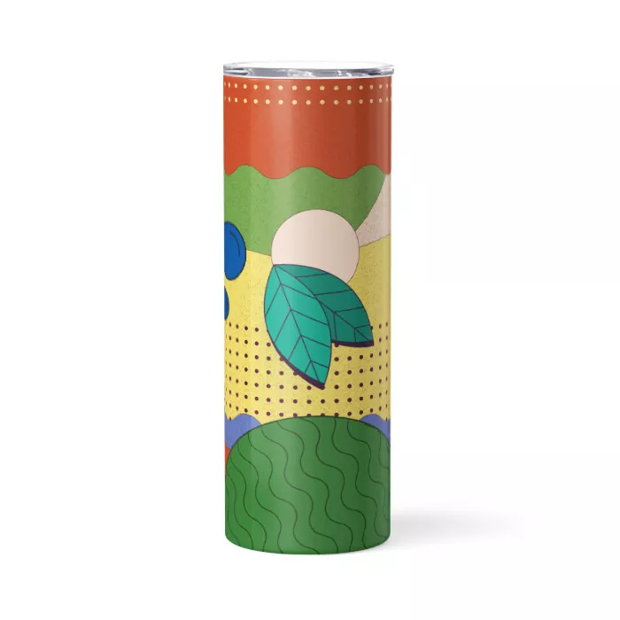 20-Skinny-Tumbler-Bright-Color-Vibes-Vibrant Bright Color Vibes - A | 20oz Skinny Tumbler - Image 1