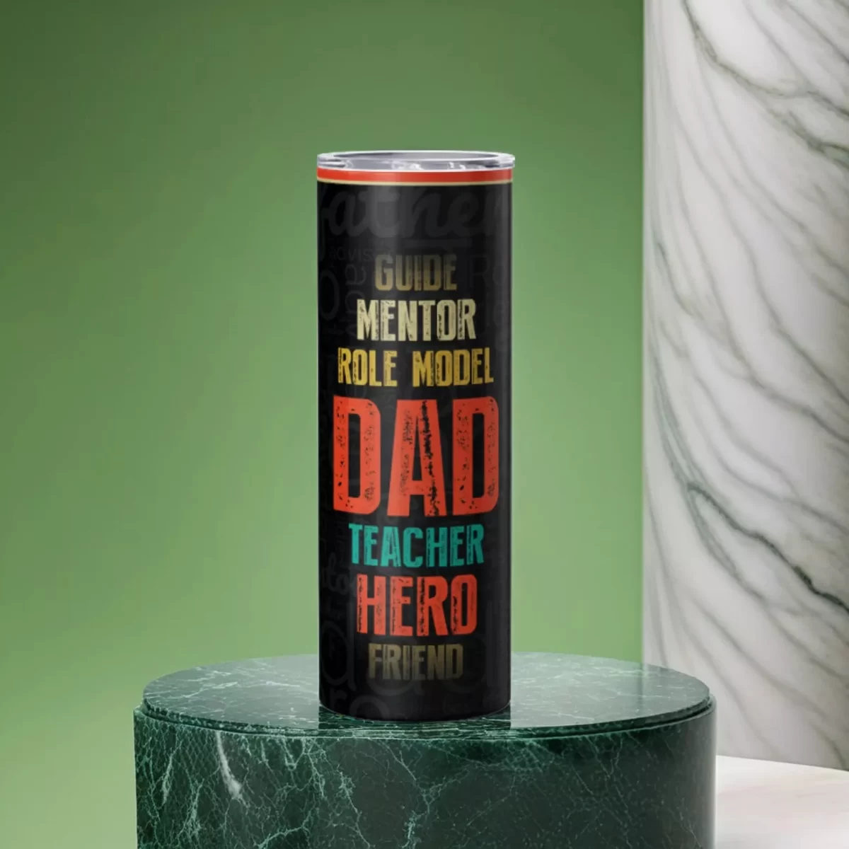 Super DAD | 20oz Skinny Tumbler - Image 4