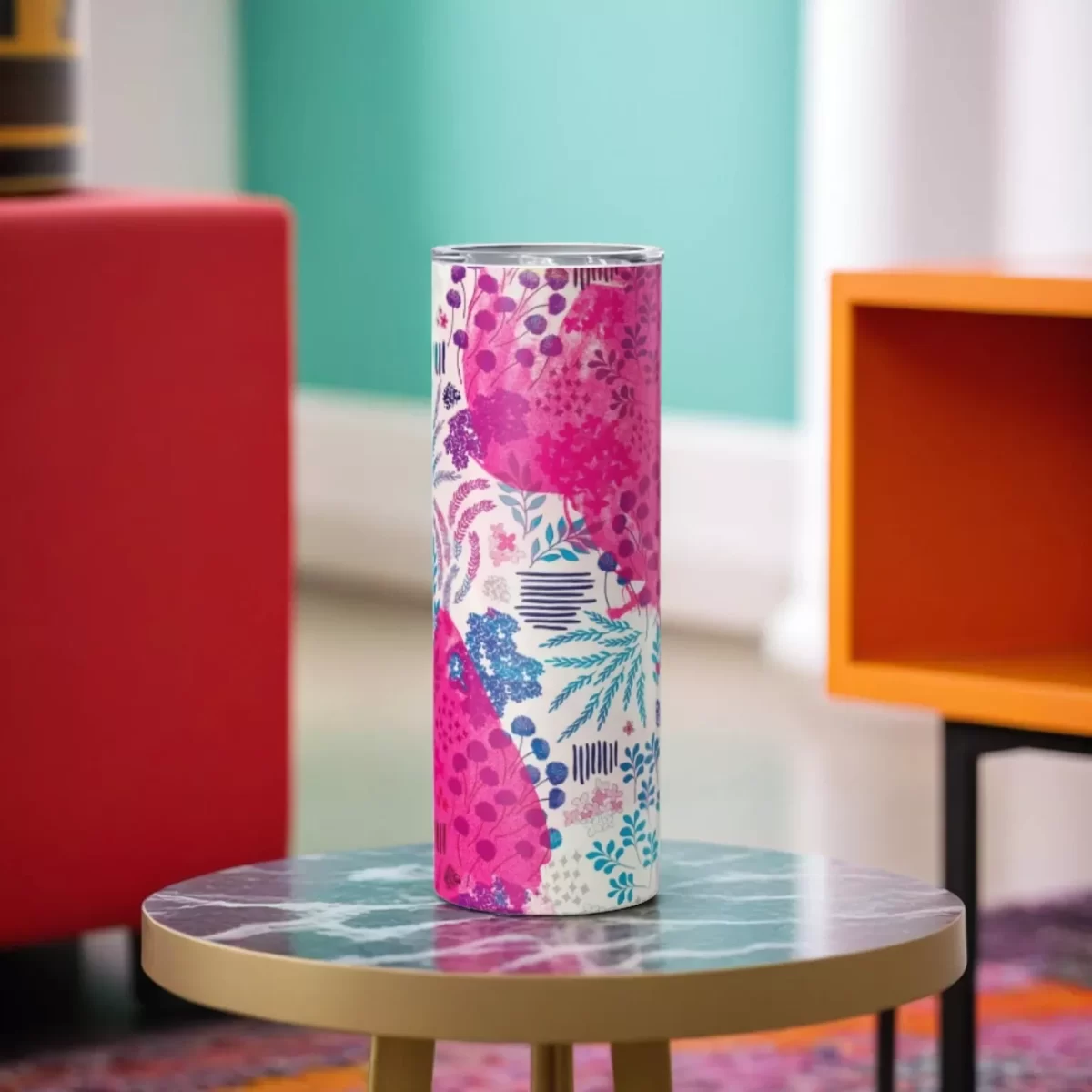 Floral Pattern Set | 20oz Skinny Tumbler - Image 4