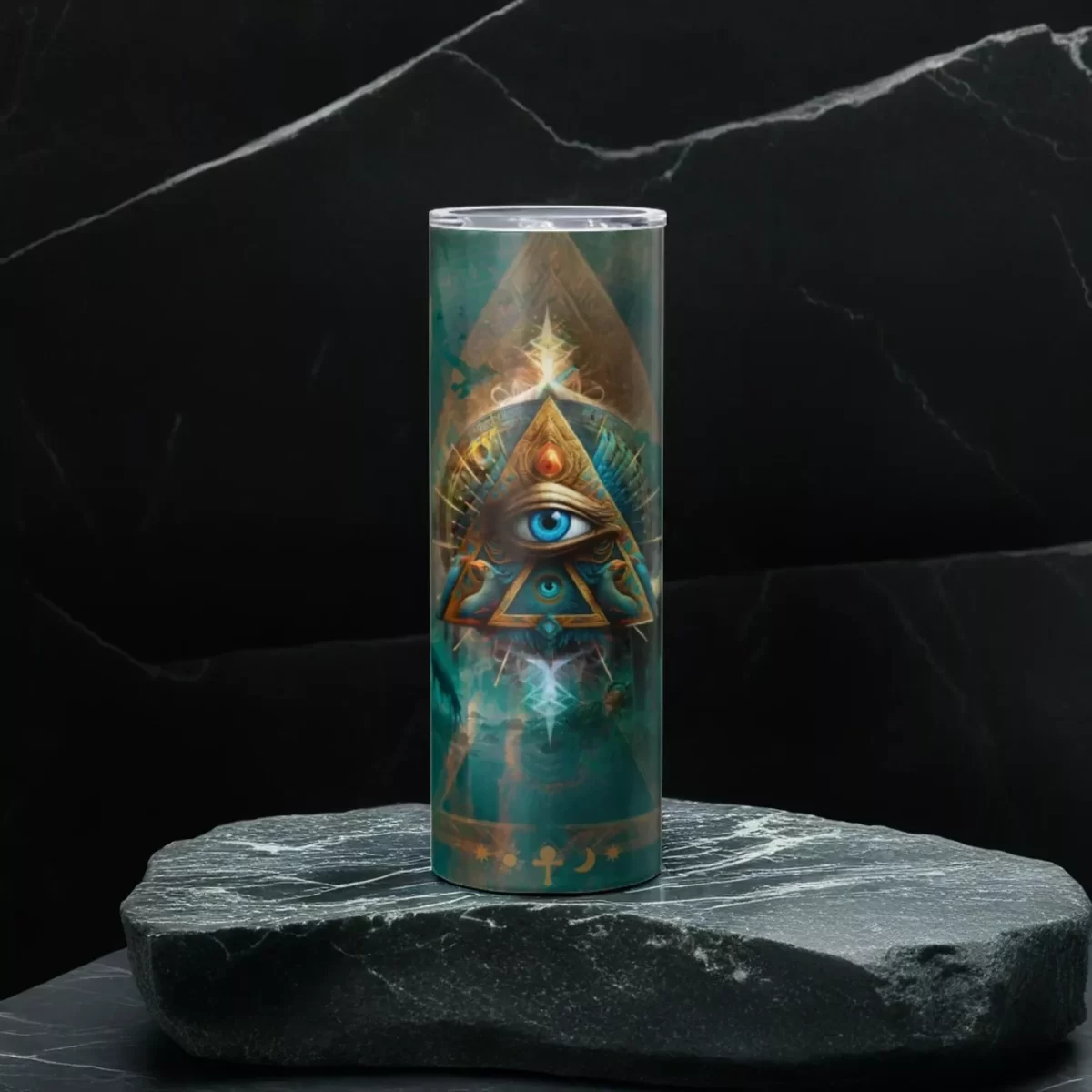 Illuminatus - The Eye - A | 20oz Skinny Tumbler - Image 4