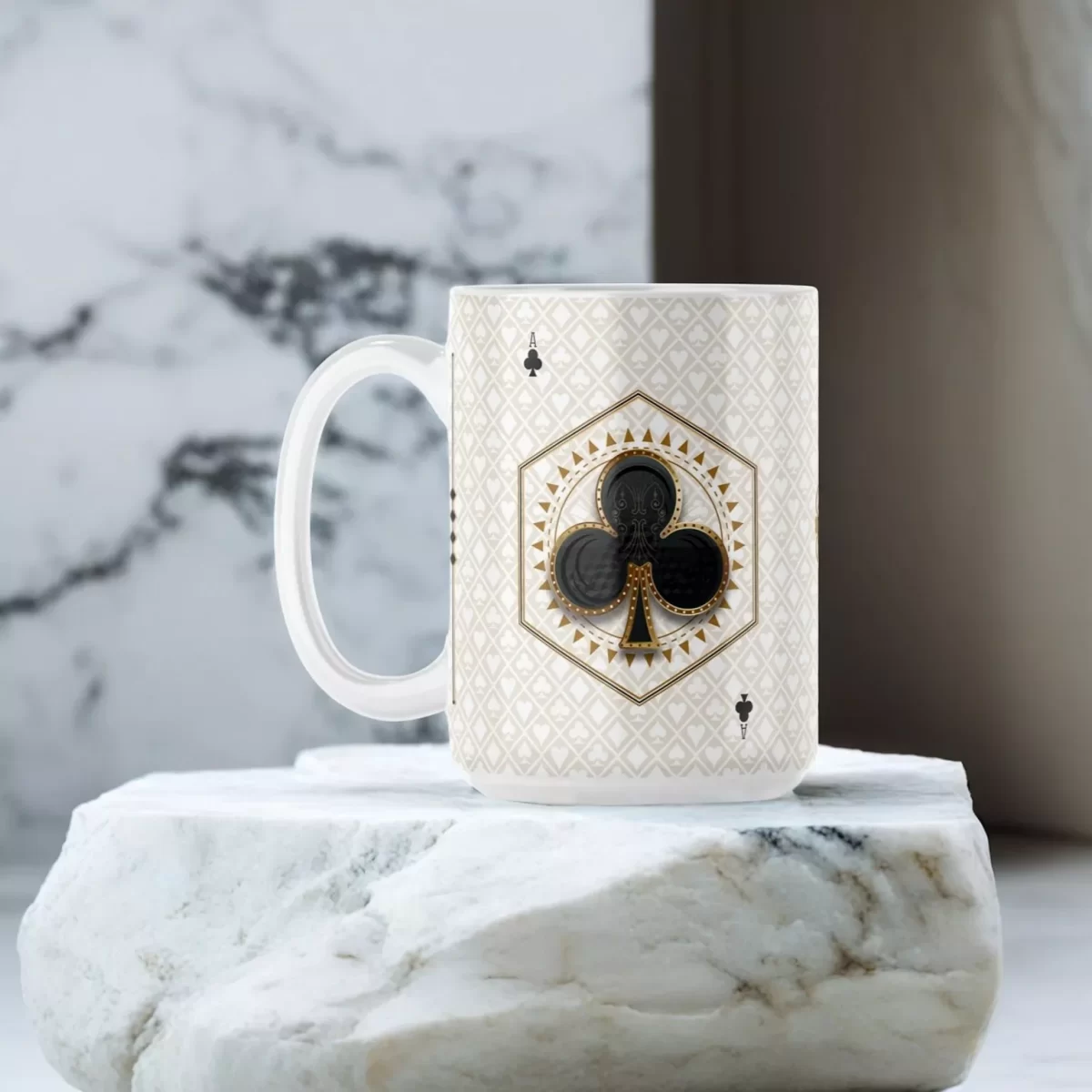 Casino Playing Cards | 15oz Ceramic Mug - Image 2