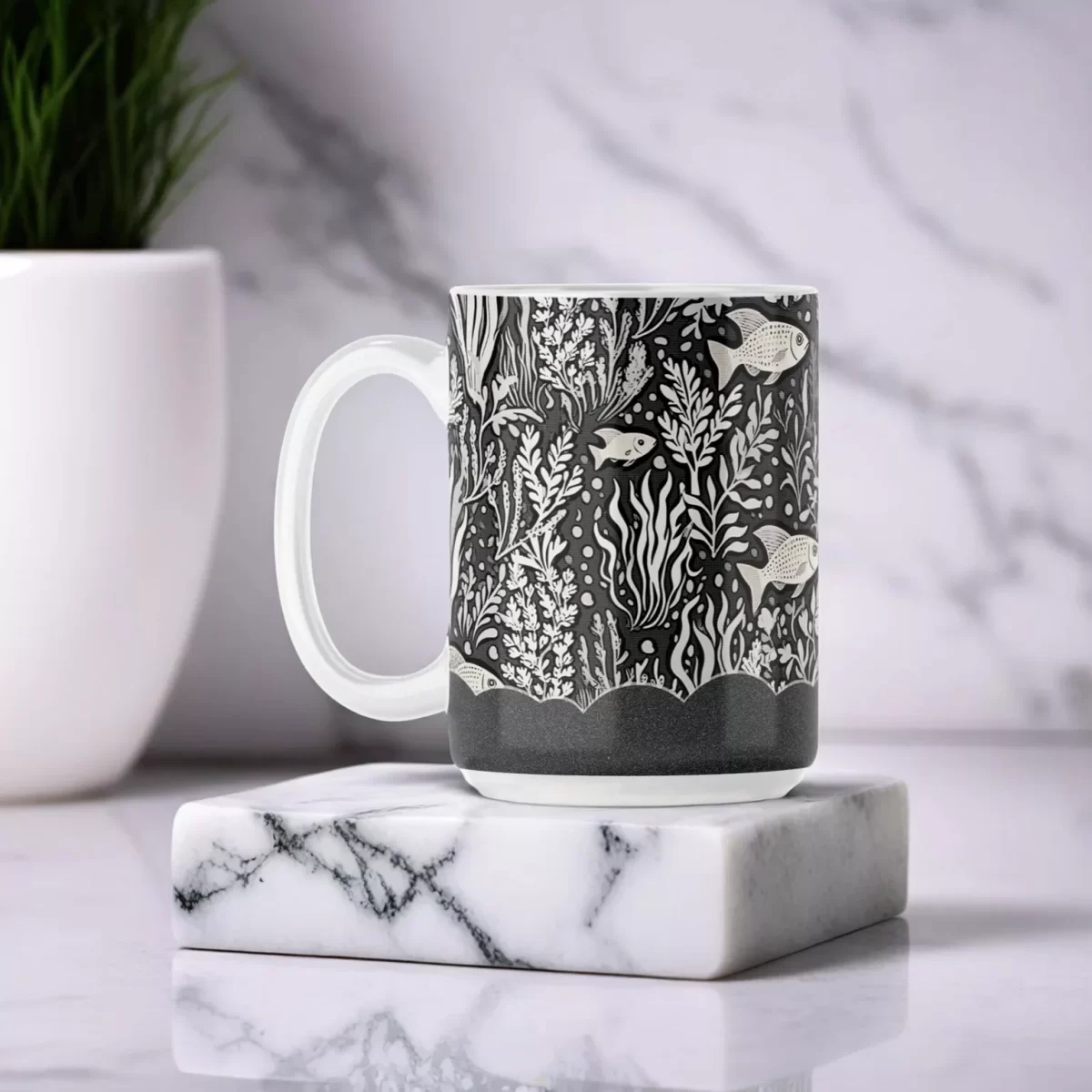 Coral Relief | 15oz Ceramic Mug - Image 4