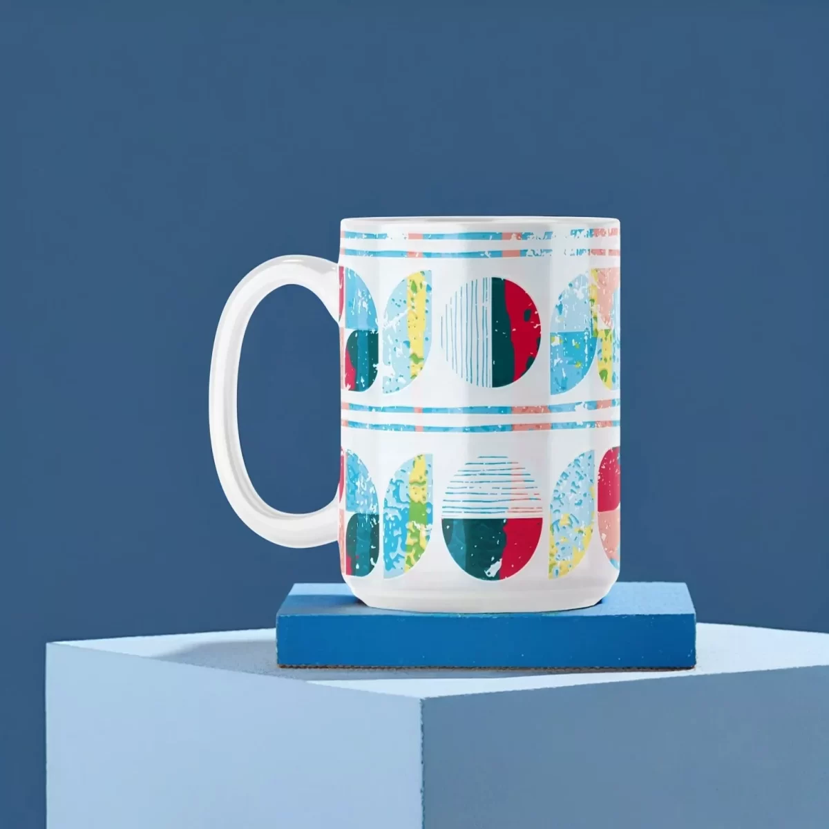 Grungy & Colorful | 15oz Ceramic Mug - Image 4
