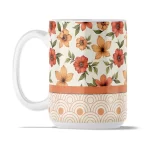 Adorable Floral Pattern | 15oz Ceramic Mug