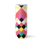 Colorful Checkered Pattern | 20oz Skinny Tumbler