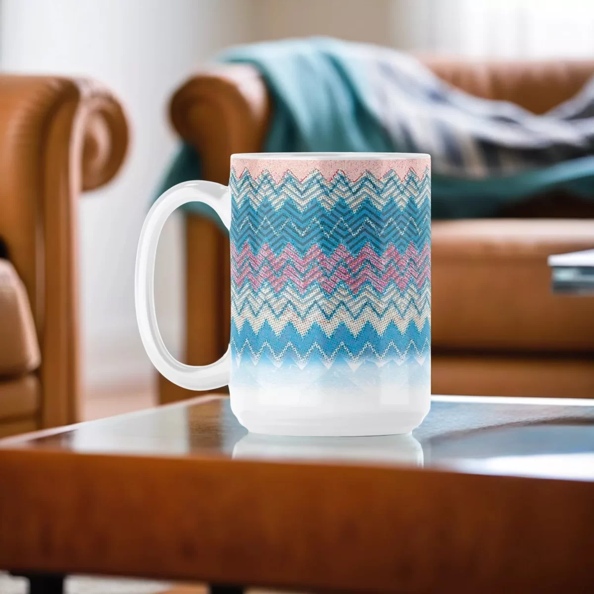 Faux Fabric | 15oz Ceramic Mug - Image 4
