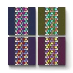 Hexagonal Pattern | Square Tile Coasters