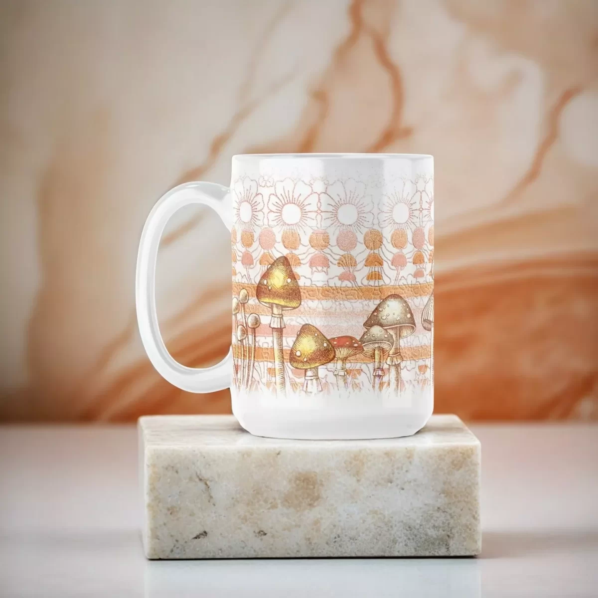 Little Mushrooms | 15oz Ceramic Mug - Image 4