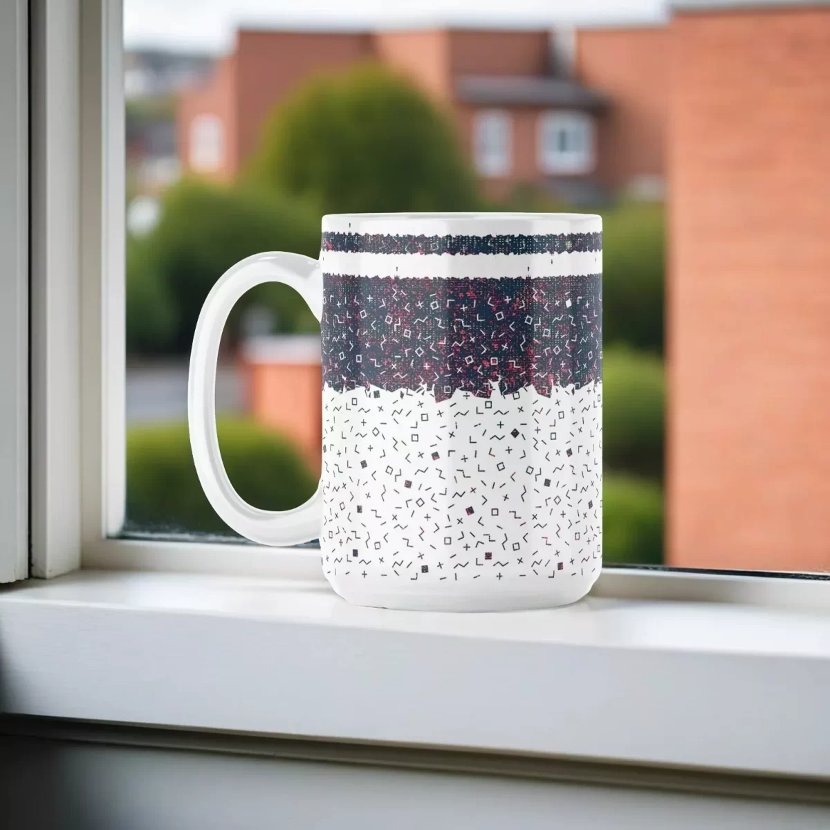 Little Shape Patterns | 15oz Ceramic Mug - Image 4