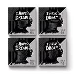 MLK - I Have A Dream | Square Tile Coasters
