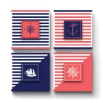 Nautical Collection One | Square Tile Coasters