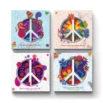 Peace Sign | Square Tile Coasters