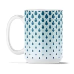 Droplets Pattern | 15oz Ceramic Mug