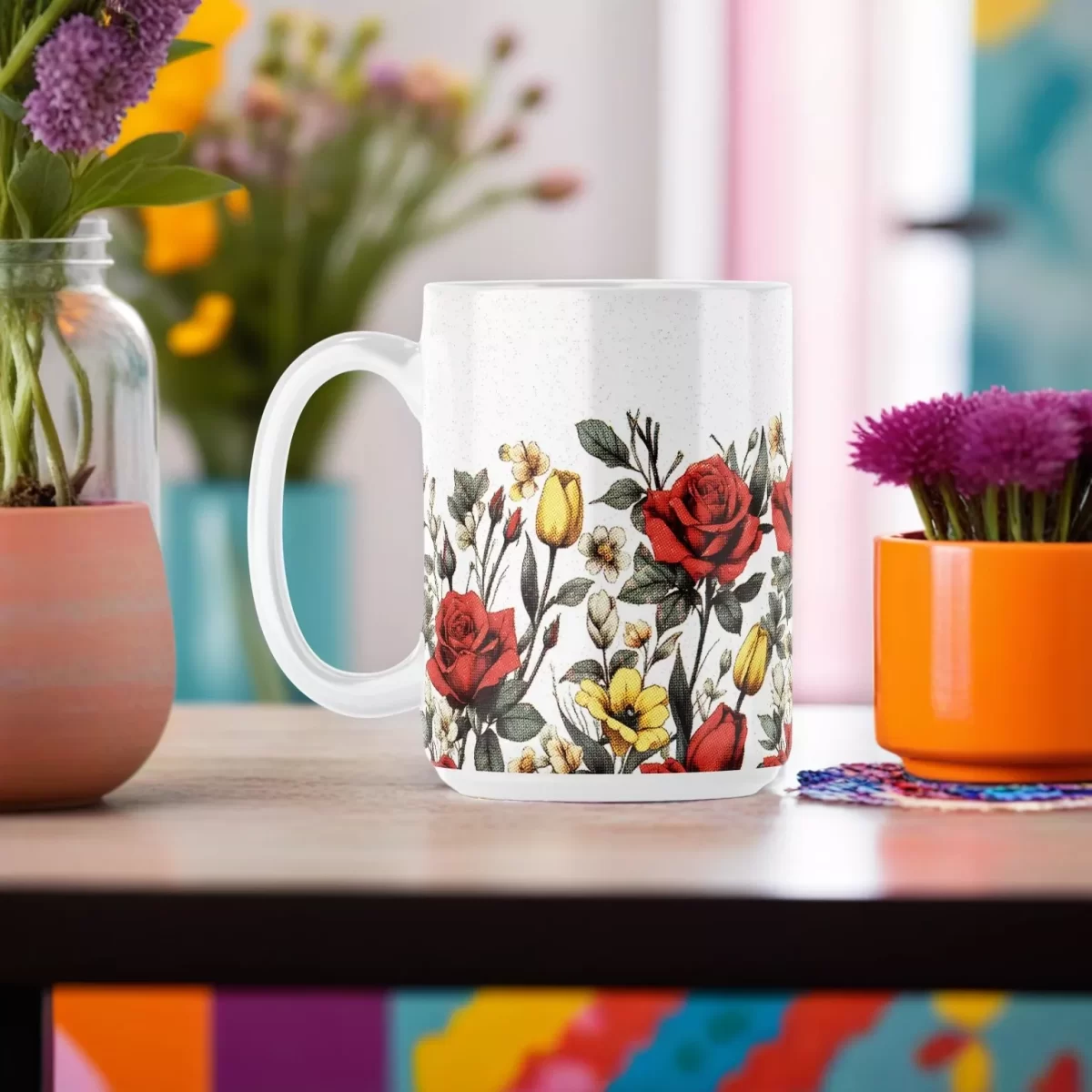 Flora Flora | 15oz Ceramic Mug - Image 4