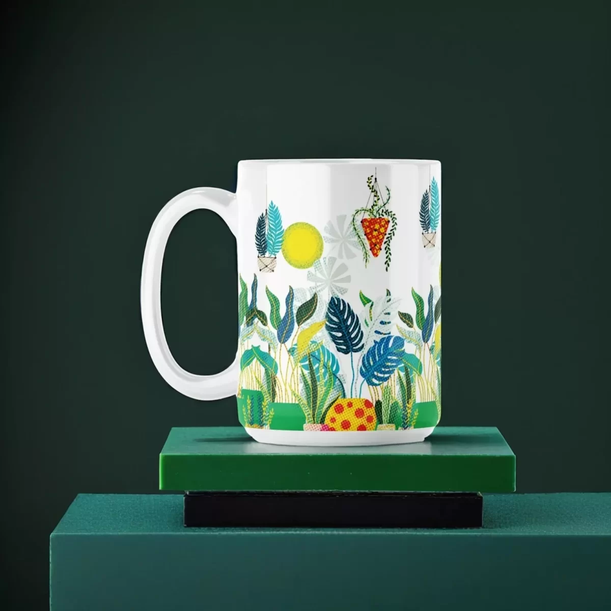Garden Pots | 15oz Ceramic Mug - Image 2
