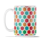 Hexagon Surface | 15oz Ceramic Mug