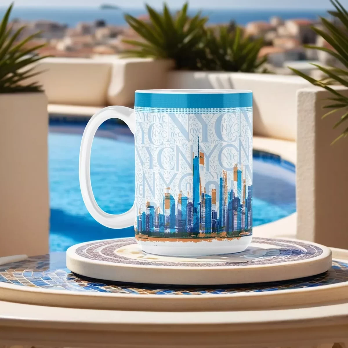 NYC - Big City of Dreams | 15oz Ceramic Mug - Image 4