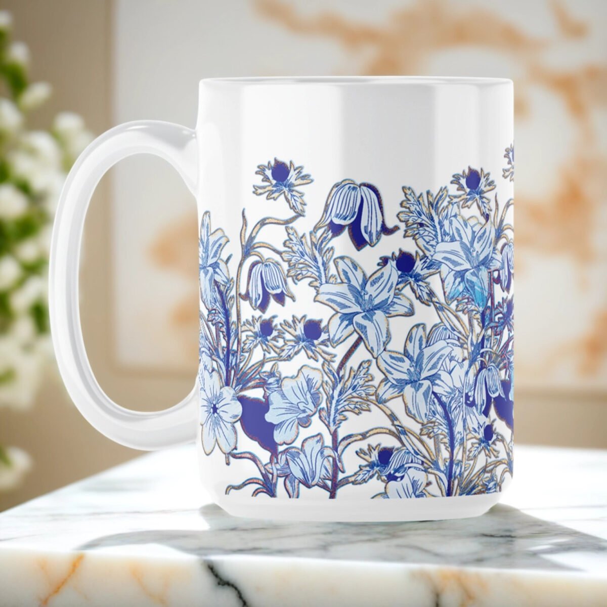 A Floral Symphony | 15oz Ceramic Mug - Image 2