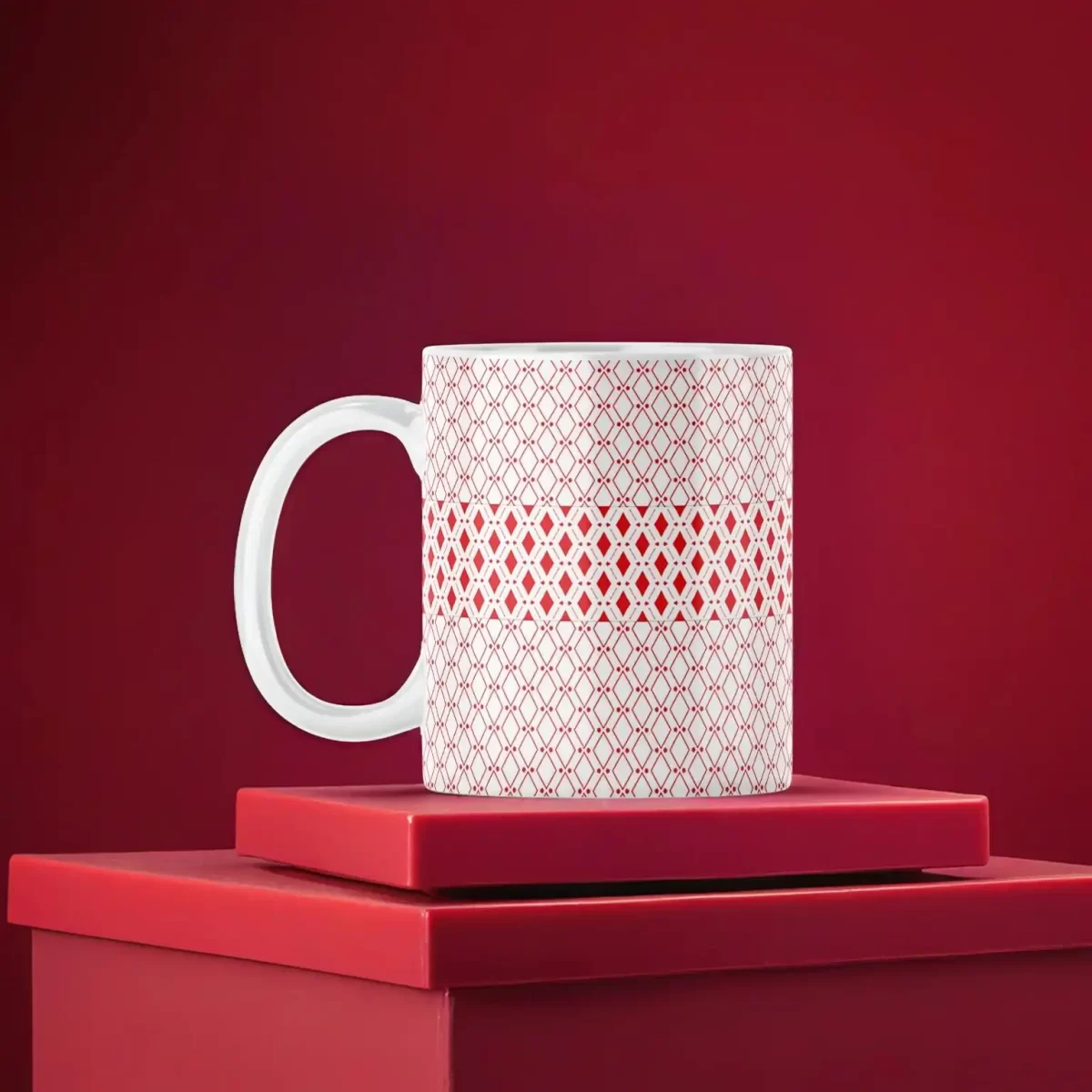 Diamonds Pattern | 11oz Ceramic Mug - Image 2
