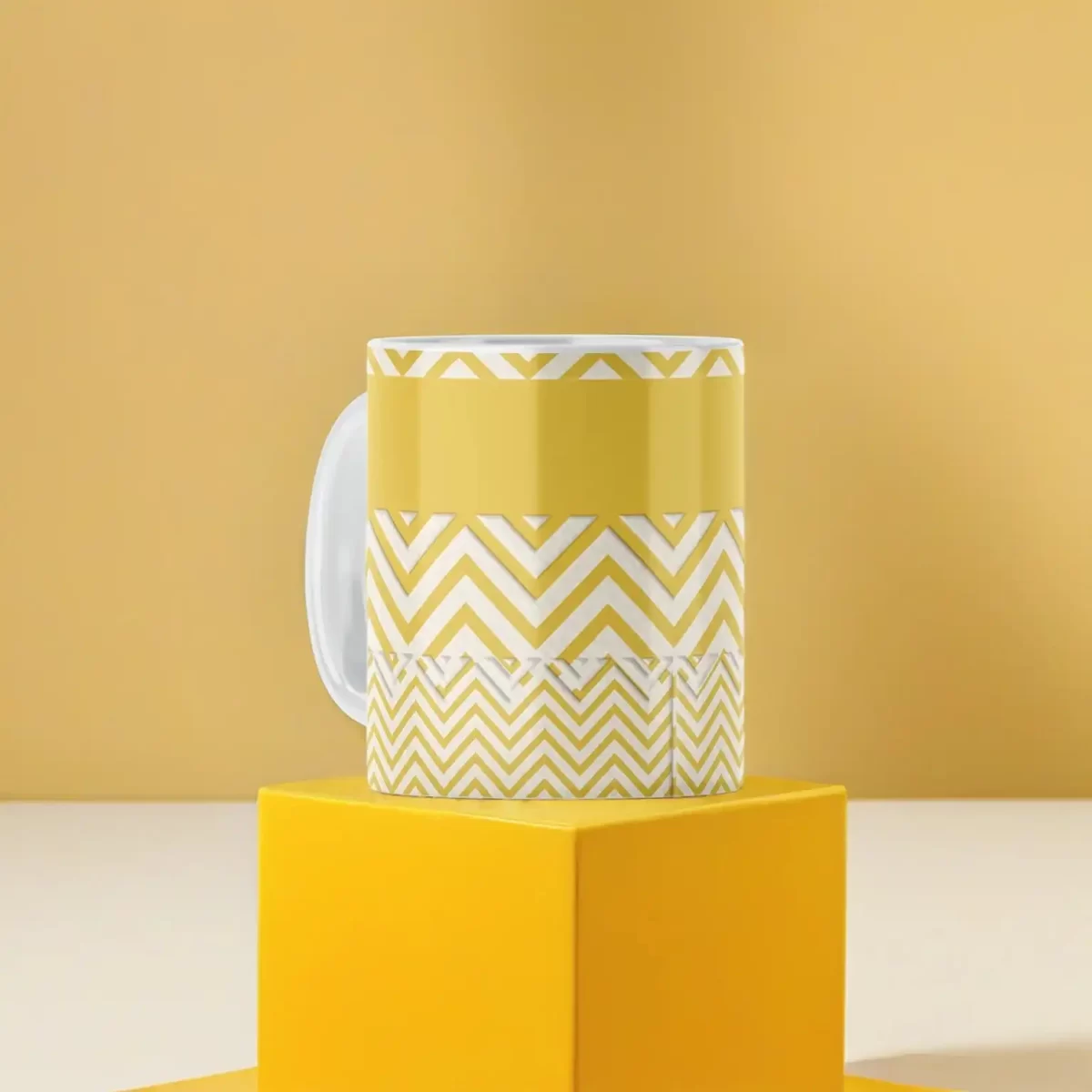 Golden Chevron | 11oz Ceramic Mug - Image 4