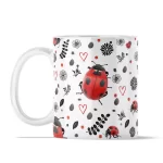 Ladybug Pattern | 11oz Ceramic Mug