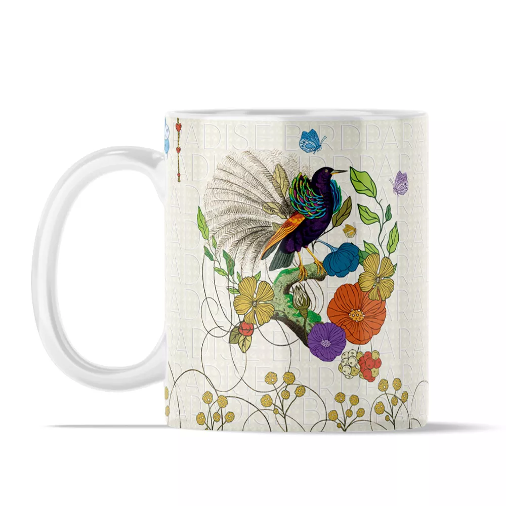 Paradise Bird-11oz-Ceramic-Mug-No4mat Paradise Bird | 11oz Ceramic Mug - Image 1