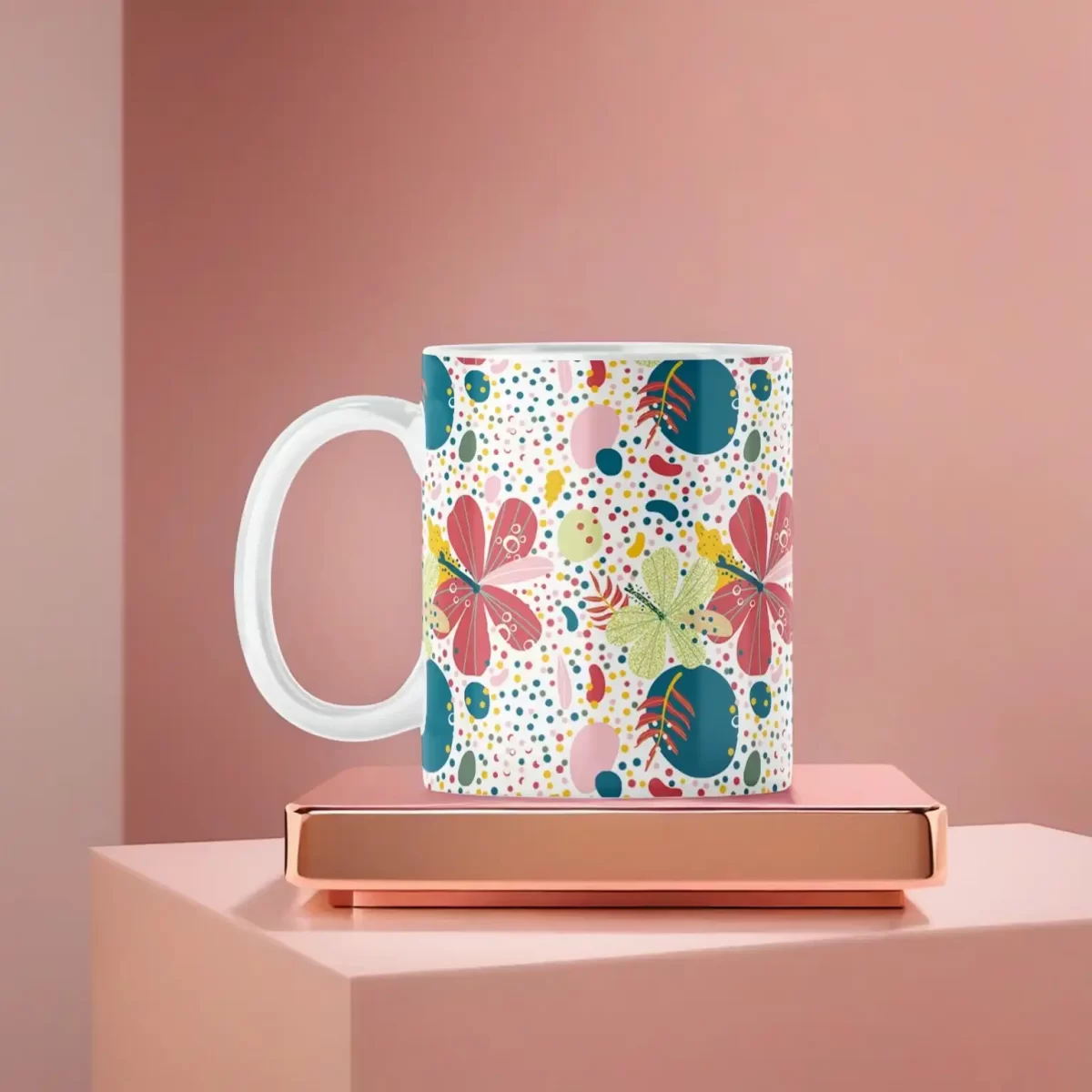Petal Dotscape | 11oz Ceramic Mug - Image 2
