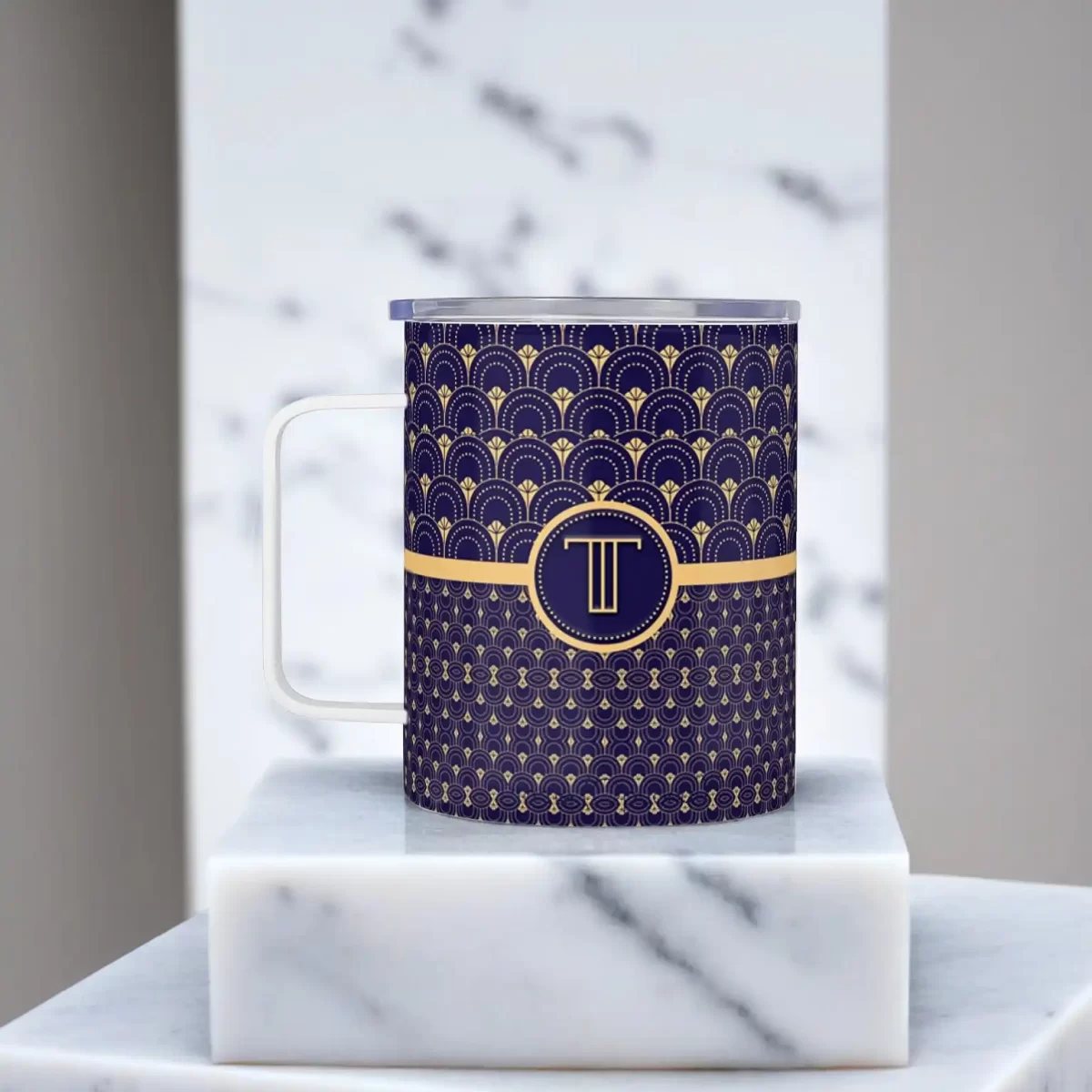 Art Deco Pattern | Insulated Travel Mug - Image 4
