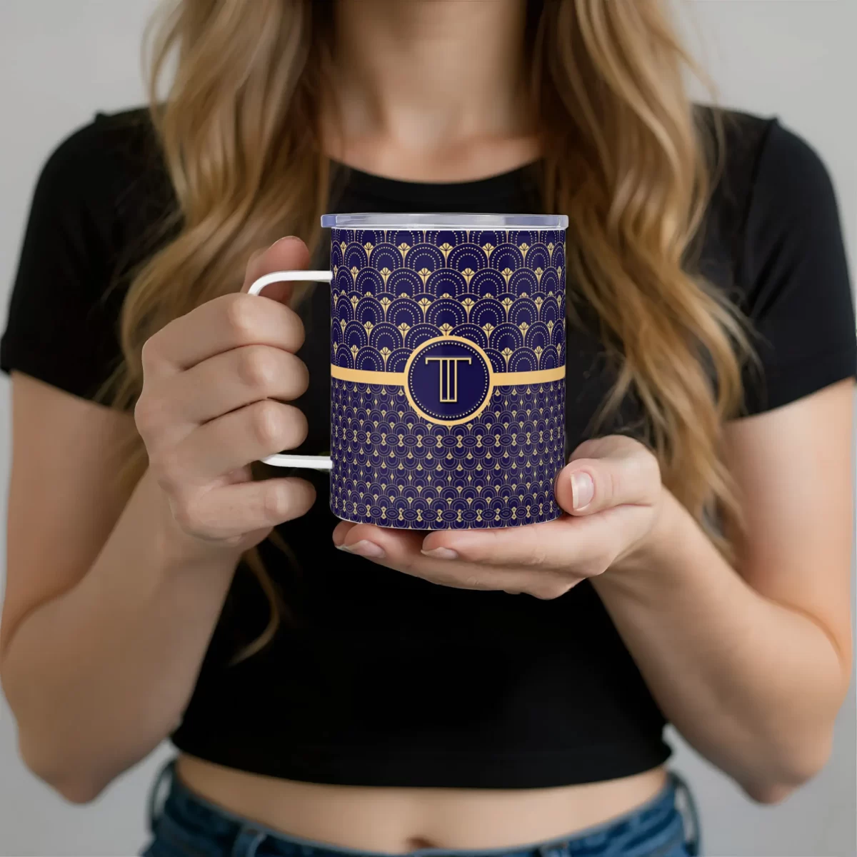 Art Deco Pattern | Insulated Travel Mug - Image 3