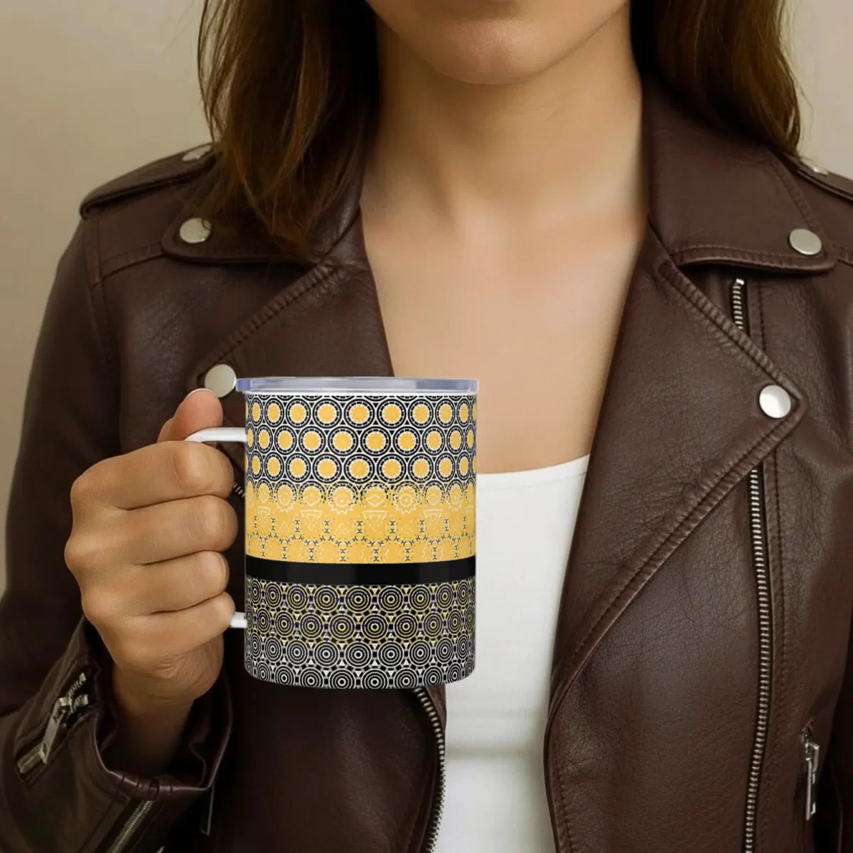 Circular Pattern | Insulated Travel Mug - Image 2