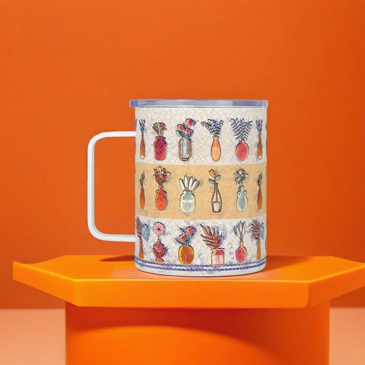 Flora Parade | Insulated Travel Mug - Image 2