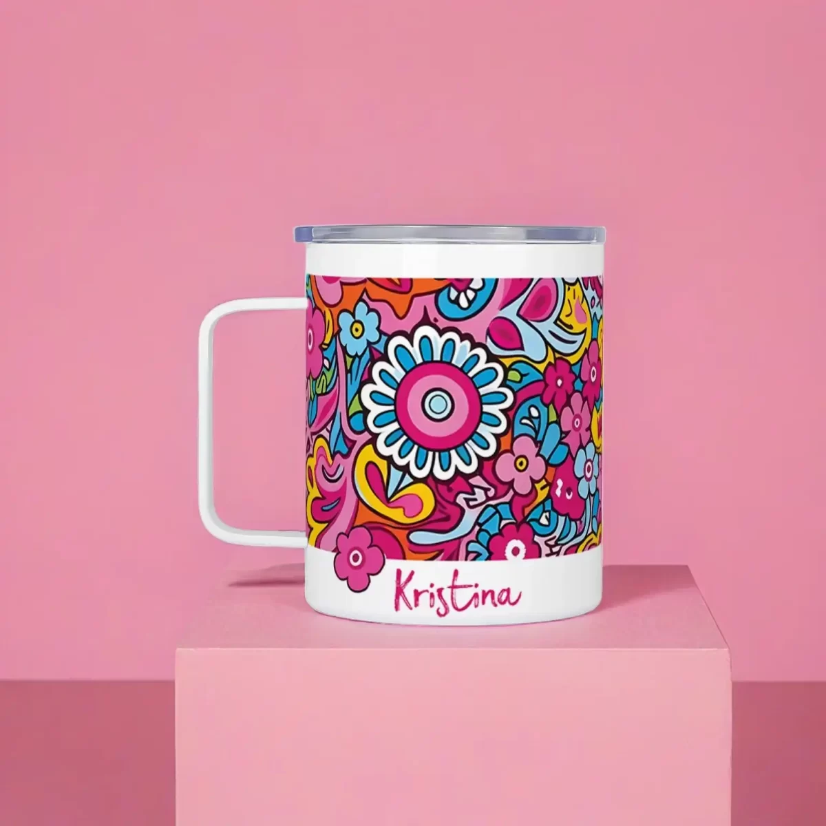 Free Expression. Free Life | Insulated Travel Mug - Image 4