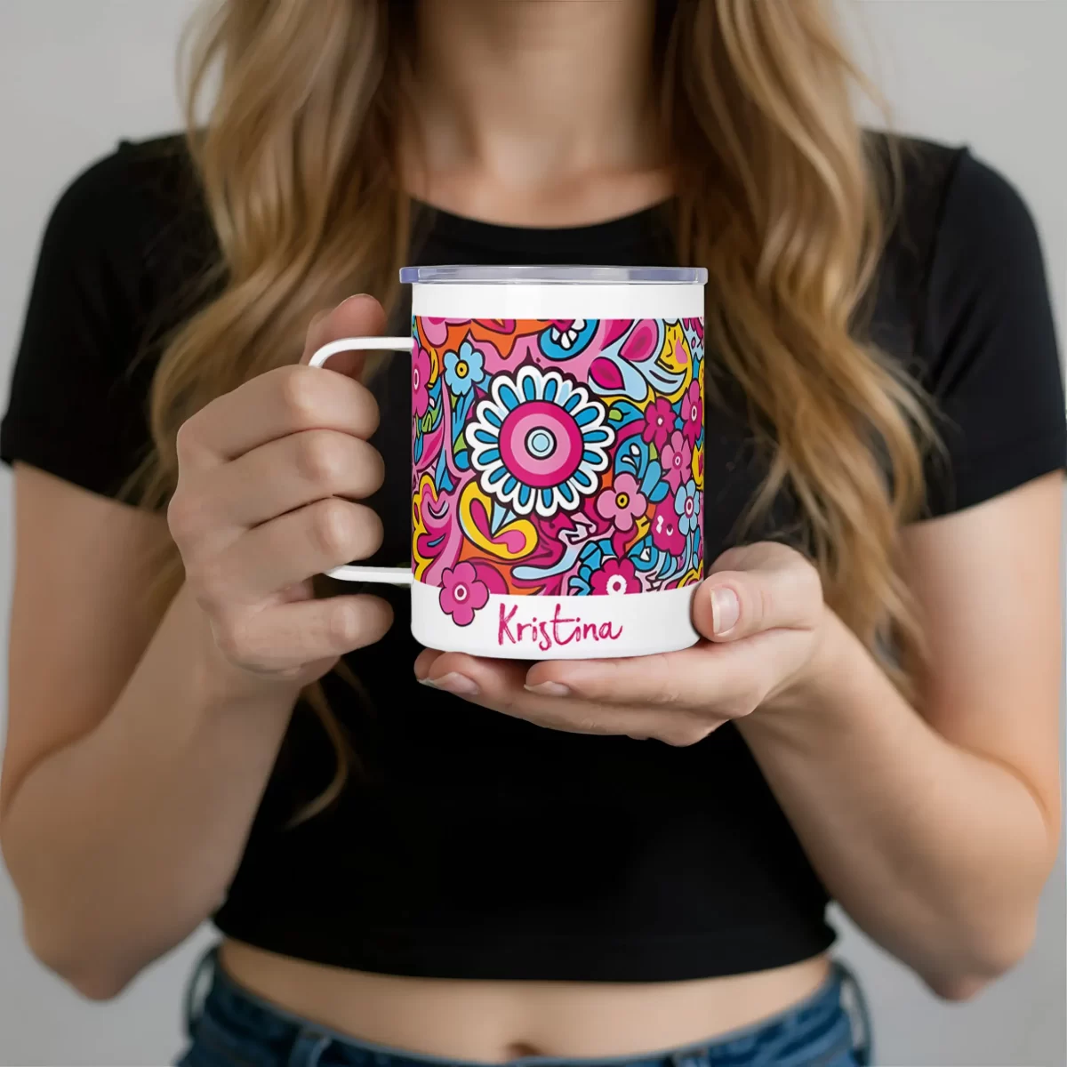 Free Expression. Free Life | Insulated Travel Mug - Image 3