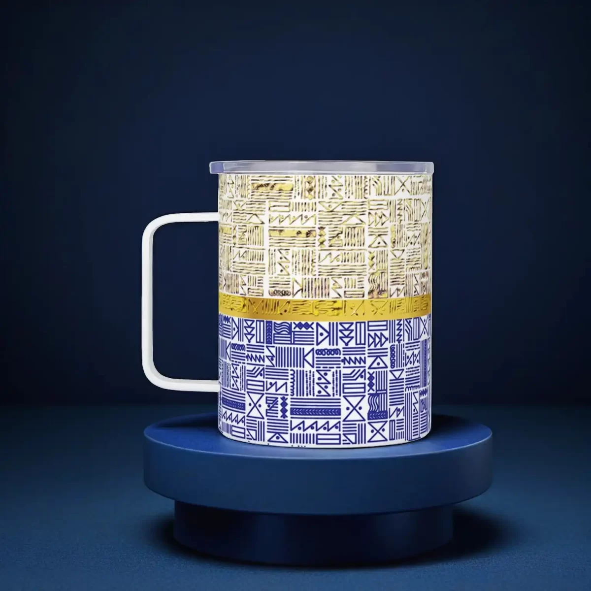 Geometric Drawing | Insulated Travel Mug - Image 2