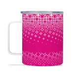 Pink Geometry | Insulated Travel Mug