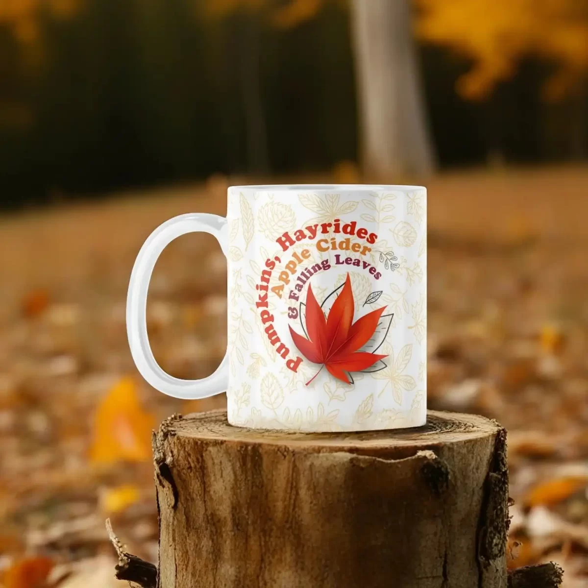 Pumpkins, Hayrides, Apple Cider | 11oz Ceramic Mug - Image 2