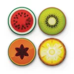 Assorted Fruits v.1 | Round Tile Coasters