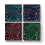 Embossed Floral (Custom) | Square Tile Coasters