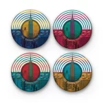 The Empire State Building | Round Tile Coasters
