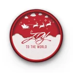 Joy To The World | Round Tile Coasters