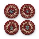 Medieval Design | Round Tile Coasters